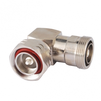 7/16 Jack Female to 7/16 Plug Male Adapter Right Angle