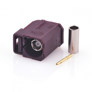 Superbat Fakra D female connector Bordeaux violet/4004 for Violet Car GSM Cellular phone