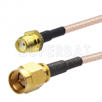 SMA Male to SMA Female Cable Using RG142 Coax