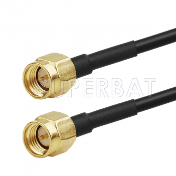 SMA Male to SMA Male Plug Connector Coax Pigtail Wireless Antenna Extension Cable
