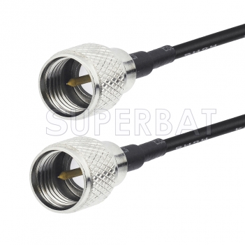 Mini UHF Male to Mini UHF Male Cable Using RG58 Coax