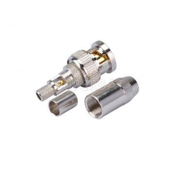 BNC Plug Male Connector Straight Crimp LMR-195