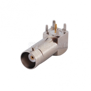 BNC Jack Female Connector Right Angle Solder