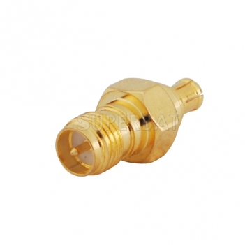 MCX Plug Male to RP SMA Jack Male Adapter Straight