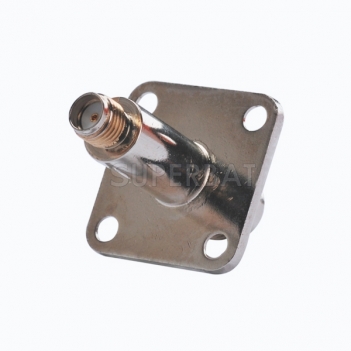 SMA Jack Female to TNC Jack Female Adapter Straight 4 Hole Flange