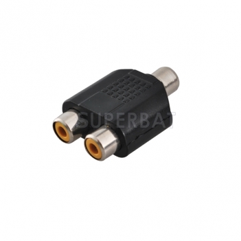 RCA Jack Female to RCA Jack Female Adapter T-Shape