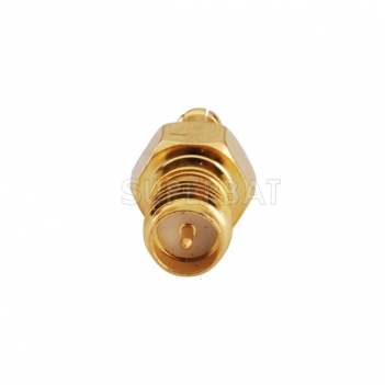 MCX Plug Male to RP SMA Jack Male Adapter Straight