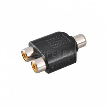 RCA Jack Female to RCA Jack Female Adapter T-Shape