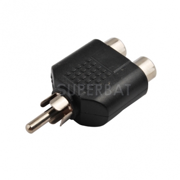 RCA Jack Female to RCA Plug Male Adapter T-Shape