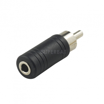 RCA Plug Male to 3.5mm Jack Female Adapter Straight