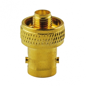 Goldplated BNC Jack Female to SMA Jack Female Adapter Straight