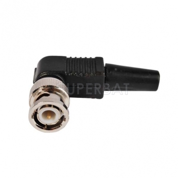 BNC Plug Male Connector Right Angle Injection LMR-195