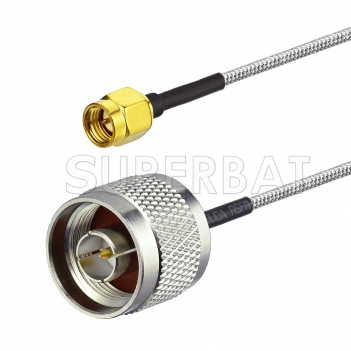 SMA Male to N Male Cable Using RG402 RF Coax Cable Assembly