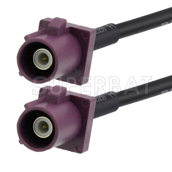 Bordeaux FAKRA Plug to FAKRA Plug Cable Using RG174 Coax