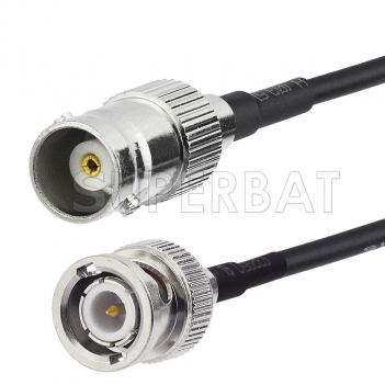 BNC Male to BNC Female Cable Using RG174 Coax