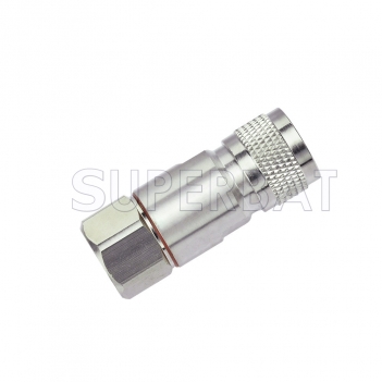 Zinc Alloy N Plug Male Straight Clamp Connector for 1/2 inch Corrugated Copper Cable