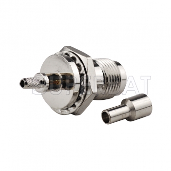 Superbat RP TNC Jack with Male pin Connector Straight Bulkhead Crimp RG316 RG179