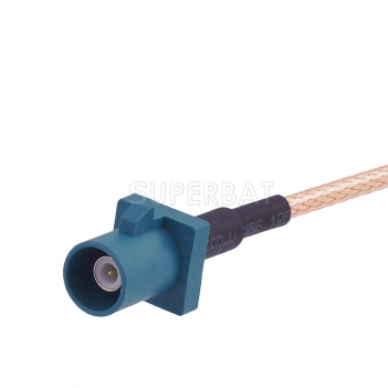 Custom RF Cable Assembly FAKRA Plug Straight pigtail cable Using RG316 RG174 LMR100 Coax