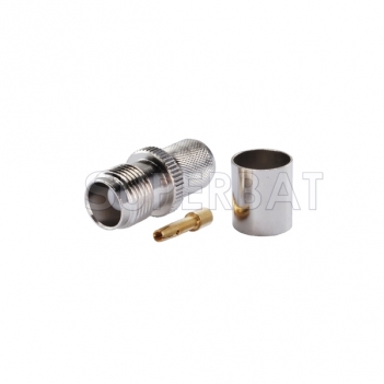 TNC Jack Female Connector Straight Crimp LMR-400