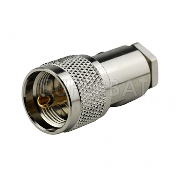 UHF Plug Male Connector Straight Crimp LMR-300
