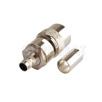 TNC Plug Male Connector Straight Crimp LMR-240