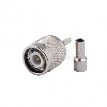 TNC Male straight connector for RG316 cable assembly