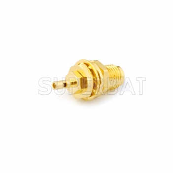 Superbat RP-SMA Jack (male pin) bulkhead panel mount connector for 1.13mm cable