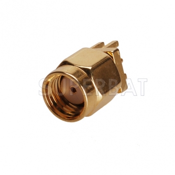 RP SMA Plug Female Straight Solder .062 inch End Launch Connector