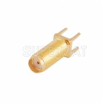 Customized Type SMA Jack Female Connector PCB Mount Straight Total length 22mm Thread length 15mm