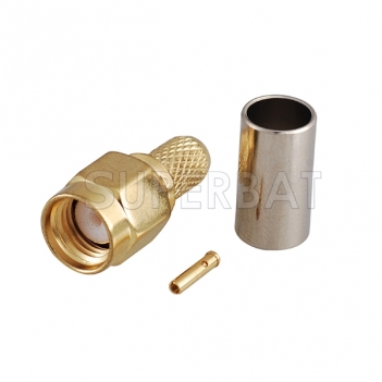 Superbat RP-SMA Plug female Crimp connector for LMR200 cable