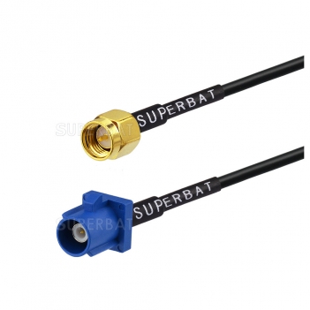 RF Coax Connector Fakra C male RF Connector 5005 Blue crimp  for RG174 GPS telematics& navigation