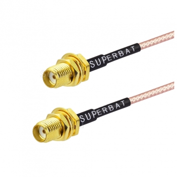 Female to female SMA custom coaxial cable assembly for RG316 cable