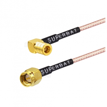 Male to male straight SMA to right angle SMB custom coaxial cable assembyl for RG316