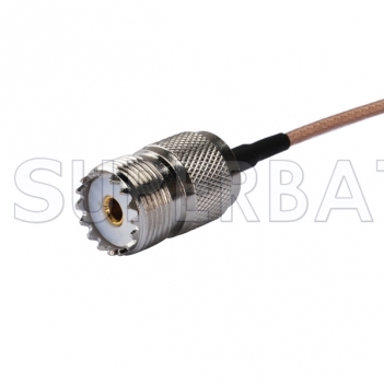 RF coaxial UHF Female SO239 SO-239 to SMA Female Coax Connector Pigtail Jumper RG316 Extension Cable -Ham Radio Antenna Adapter Cable Assembly