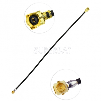 RF coaxial coax cable assembly U.FL plug RA panle receptacle to U.FL  Female ringht angle 1.13MM cable 10cm