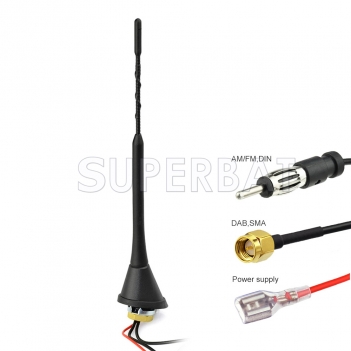 DAB/DAB+car radios aerial Amplified roof mount antenna for AutoDAB
