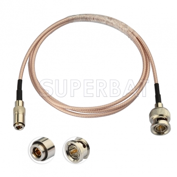 DIN 1.0/2.3 Male to BNC Male 75 Ohm SDI Cable Cord for Blackmagic BMCC/BMPCC Video Assist 4K Transmissions 100cm