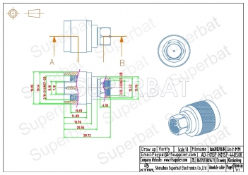 F Plug Male to N Plug Male Adapter Straight