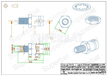 BNC Jack Female to SMA Jack Female Adapter Straight