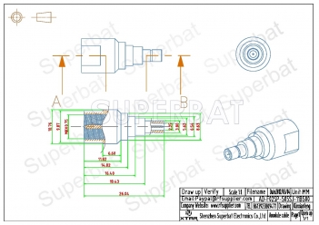 FME Plug Male to SMB Jack Female Adapter Straight