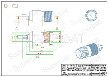 MC-Card Plug Male to SMA Jack Female Adapter Straight