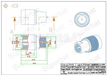 FME Plug Male to TNC Plug Male Adapter Straight