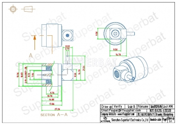 N Type male right angle crimp rf coaxial connector for RG316 RG174 cable