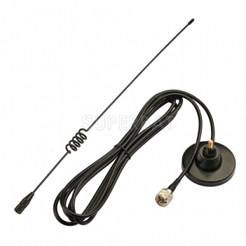 Car Truck Dual Band VHF UHF 136-174MHZ 400-470MHZ UHF PL259 Adapter CB Mobile Radio Magnetic Mount Antenna