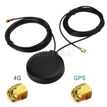 Vehicle Truck RV GPS 4G LTE Magnetic Mount Combined Antenna for GPS Navigation Head Unit Car Telematics 4G LTE Mobile Cell Phone Booster System