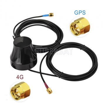 Vehicle Truck RV GPS 4G LTE Thru Hole Screw Mount Combined Antenna for GPS Navigation Head Unit Car Telematics 4G LTE Mobile Cell Phone Booster System