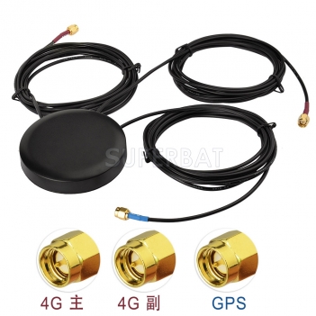 Low Profile GPS 4G LTE MIMO Screw Mount Omni-directional Antenna for Vehicle Truck RV Motorhome GPS Navigation 4G LTE Router Cell Phone Booster System