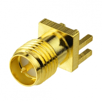 RP SMA Jack with Male pin Connector Straight Solder .062 inch End Launch