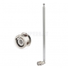 BNC Male 7 Section Telescopic Scanner Antenna for TV FM Radio Scanners Remote Receivers and Other Electronics Products