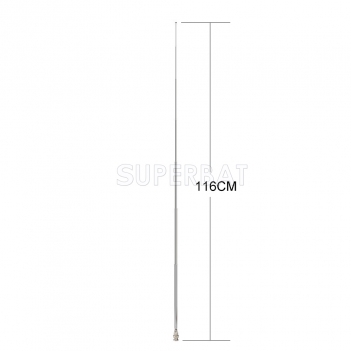 BNC Male 7 Section Telescopic Scanner Antenna for TV FM Radio Scanners Remote Receivers and Other Electronics Products
